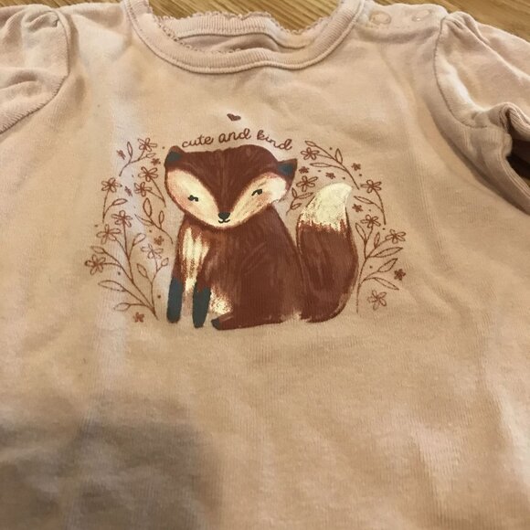 3-Pack Baby Onesies Bundle Long Sleeve Halloween, Fox Print & Tie-Dye 6-9M - Picture 3 of 12